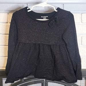 3T Garanimals Black Long Sleeve Blouse